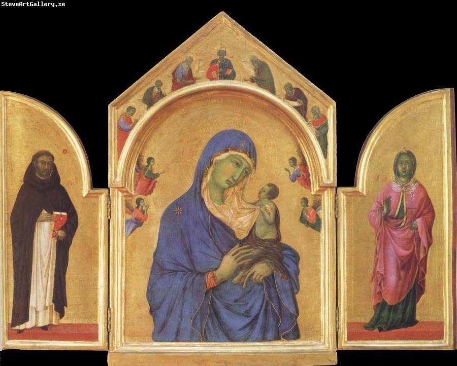 Duccio di Buoninsegna The Virgin Mary and angel predictor,Saint